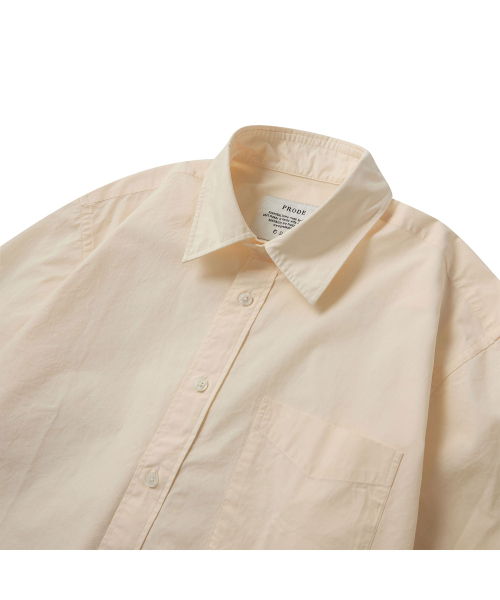 PRODESHIRT（プロデシャツ）の「[リラックス]P-960 ベネチア ポプリン シャツ (バター)（シャツ/ブラウス・メンズ・その他・M(48)/L(50)/XL/52）」の4枚目の写真