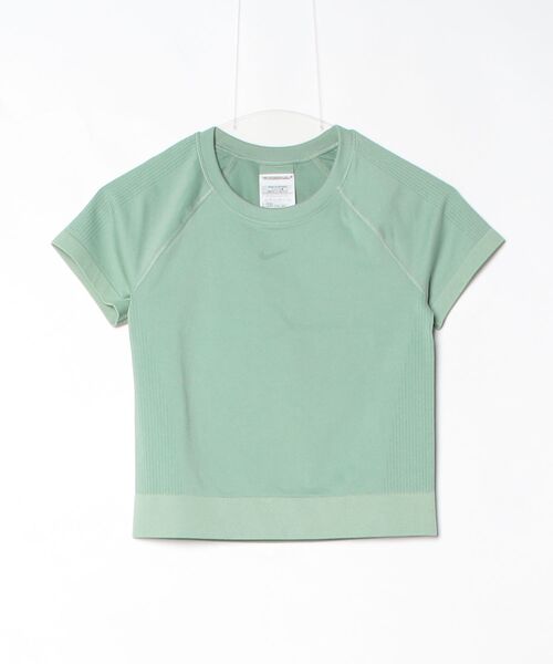 NIKE(ナイキ)の「ナイキ NIKE ナイキ NP DF SMLS S/S トップ(Tシャツ/カットソー・レディース・グリーン/チャコールグレー・S/M/L)」の11枚目の写真