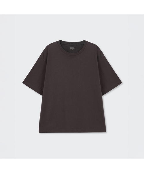 MUSINSA STANDARD(ムシンサスタンダード)の「レギュラークロップTシャツ(8色)(Tシャツ/カットソー・メンズ・ブラック/カーキ/グレー/ガンメタ/ライトグレー/ダークブラウン/ネイビー/ホワイト・SMALL/LARGE/X-LARGE/MEDIUM/2XL/3XL)」の5枚目の写真