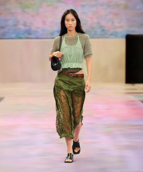 ADSB ANDERSSON BELL(アンダースンベル)の「カットアウトコンビネーションニットトップ atb1315w(BEIGE)(Tシャツ/カットソー・レディース・その他・SMALL/X-SMALL/MEDIUM)」の1枚目の写真