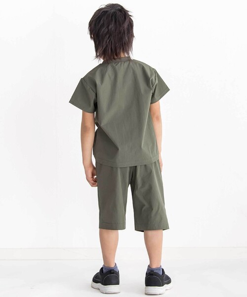 WASK(ワスク)の「コードストレッチ3点セット(Tシャツ+パンツ+巾着)(セットアップ・キッズ・グリーン・140cm/150cm/130cm/160cm)」の18枚目の写真