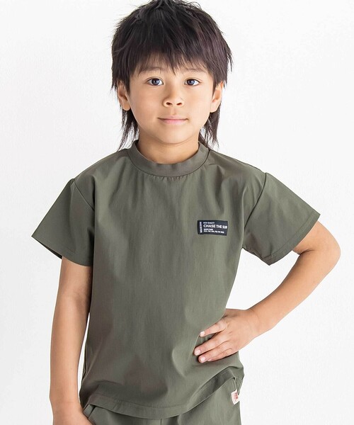 WASK(ワスク)の「コードストレッチ3点セット(Tシャツ+パンツ+巾着)(セットアップ・キッズ・グリーン・140cm/150cm/130cm/160cm)」の17枚目の写真
