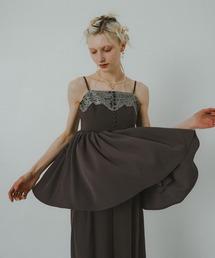 Layered velor dress（パンツドレス）｜et.UNiVER（エトユニベール）の