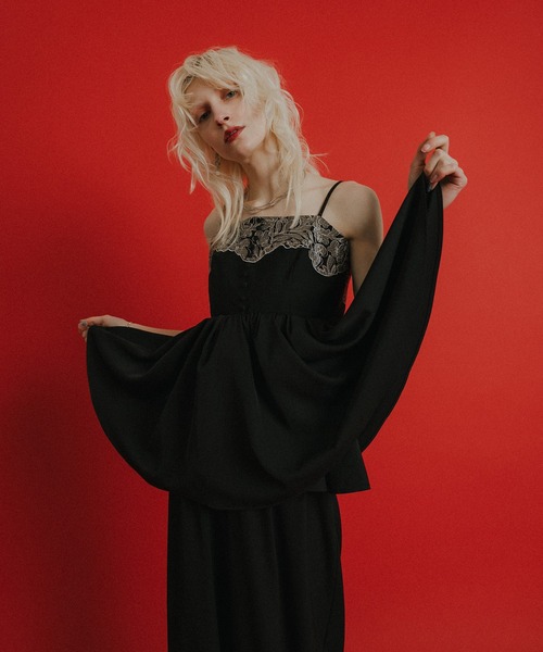 et.UNiVER(エトユニベール)の「Romantic lace 2piece(パンツドレス・レディース・ブラウン/ブラック/ブルー・SMALL/MEDIUM/LARGE)」の19枚目の写真