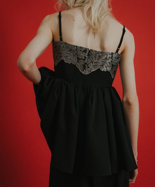 et.UNiVER(エトユニベール)の「Romantic lace 2piece(パンツドレス・レディース・ブラウン/ブラック/ブルー・SMALL/MEDIUM/LARGE)」の21枚目の写真