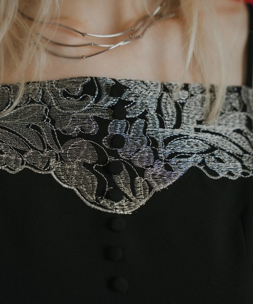 et.UNiVER(エトユニベール)の「Romantic lace 2piece(パンツドレス・レディース・ブラウン/ブラック/ブルー・SMALL/MEDIUM/LARGE)」の22枚目の写真