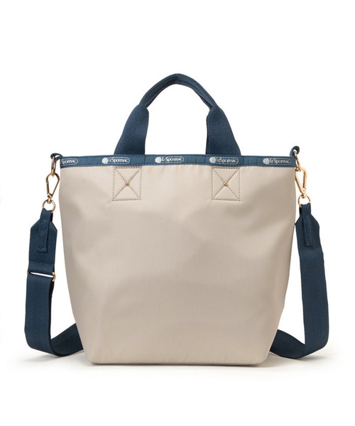LeSportsac トートバッグ ネイビー/ベージュ SM BOAT TOTE サンドベージュ（トートバッグ）｜LeSportsac