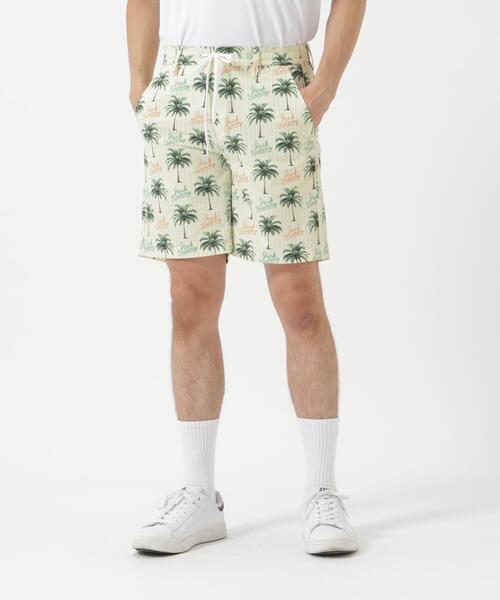 Jack Bunny!!(ジャックバニー)の「【Jack Bunny!!】HyperHelix 椰子の木プリント ショートパンツ(その他パンツ・メンズ・ベージュ/ブラック・LARGE/MEDIUM/X-LARGE)」の2枚目の写真