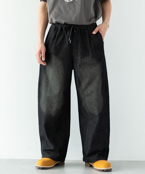 CRAFT STANDARD BOUTIQUE(クラフトスタンダードブティック)の「ライトオンス接触冷感デニムパンツ(デニムパンツ・メンズ・インディゴブルー/ブラック・L/M)」の1枚目の写真