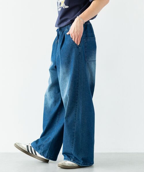 CRAFT STANDARD BOUTIQUE(クラフトスタンダードブティック)の「ライトオンス接触冷感デニムパンツ(デニムパンツ・メンズ・インディゴブルー/ブラック・L/M)」の5枚目の写真