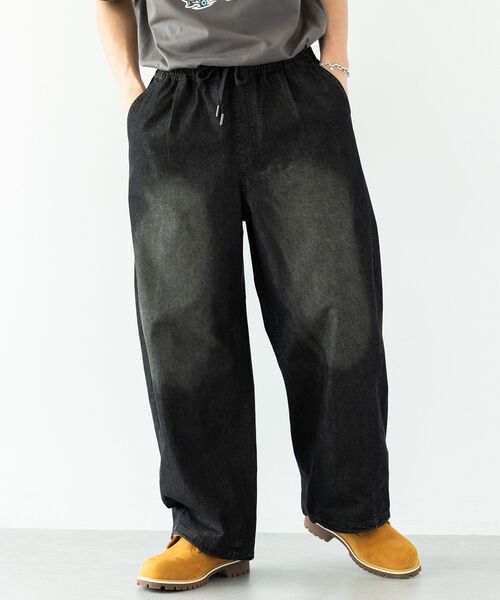 CRAFT STANDARD BOUTIQUE(クラフトスタンダードブティック)の「ライトオンス接触冷感デニムパンツ(デニムパンツ・メンズ・インディゴブルー/ブラック・L/M)」の10枚目の写真
