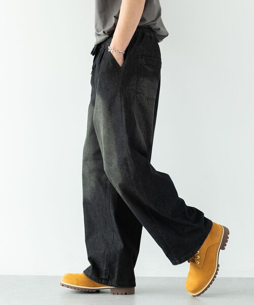 CRAFT STANDARD BOUTIQUE(クラフトスタンダードブティック)の「ライトオンス接触冷感デニムパンツ(デニムパンツ・メンズ・インディゴブルー/ブラック・L/M)」の11枚目の写真