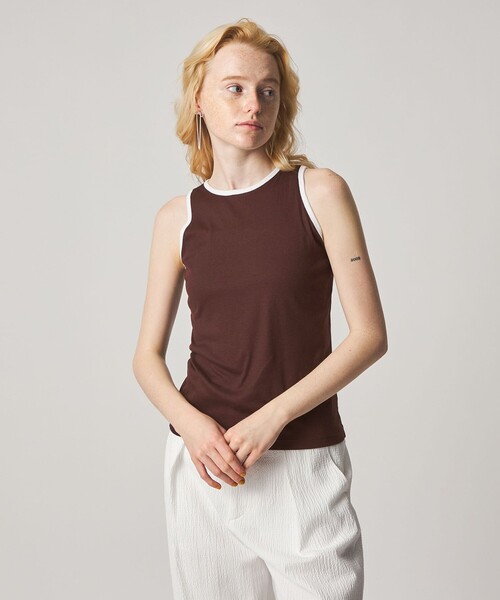 セール】＜Steven Alan＞リンガー アメリカンスリーブ タンクトップ
