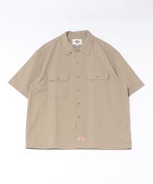 【DICKIES/ディッキーズ】【ベタつかない清涼素材】ディッキーズ ナイロンワークシャツ 綿のような肌触り 軽量・速乾 夏の羽織り 1574ベース