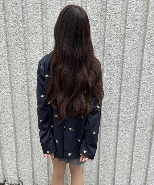 merrylatte（メリーラテ）の「FLOWER JACKET【IROHANI】（テーラードジャケット・レディース・ネイビー/グレー・FREE）」の21枚目の写真
