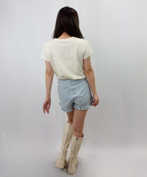 frunco(フランコ)の「【ZOZOTOWN限定】ハート総柄Tシャツ(Tシャツ/カットソー・レディース・ブルー/グレー/イエロー/ホワイト/グリーン・FREE)」の9枚目の写真