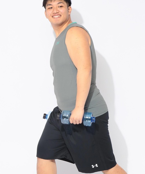 UNDER ARMOUR（アンダーアーマー）の「タンクトップ 夏 コンプレッション スリーブレス シャツ メンズ 大きいサイズ UA COOL アイソチル ノースリーブ シャツ トレーニング アウトドア UNDER ARMOUR アンダーアーマー（タンクトップ・メンズ・ブラック/グレー・3XL/4XL/5XL）」の13枚目の写真