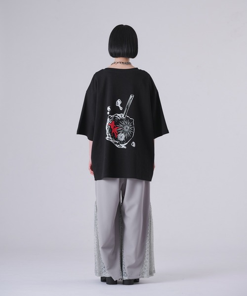 狐独(コドク)の「金魚刺繍スムースプリントT(Tシャツ/カットソー・メンズ・ブラック/オフホワイト・MEDIUM/LARGE)」の15枚目の写真