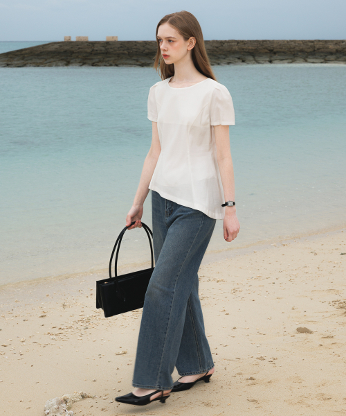 DEHEVE（デヘヴェ）の「Unbalance Frill Blouse [Ivory]（シャツ/ブラウス・レディース・アイボリー・SMALL/MEDIUM）」の9枚目の写真