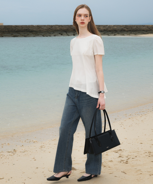 DEHEVE（デヘヴェ）の「Unbalance Frill Blouse [Ivory]（シャツ/ブラウス・レディース・アイボリー・SMALL/MEDIUM）」の10枚目の写真