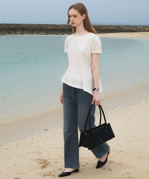 DEHEVE（デヘヴェ）の「Unbalance Frill Blouse [Ivory]（シャツ/ブラウス・レディース・アイボリー・SMALL/MEDIUM）」の11枚目の写真