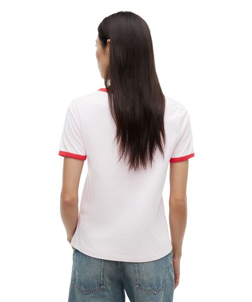 tommy jeans(トミー ジーンズ)の「プリントショートスリーブTシャツ(Tシャツ/カットソー・レディース・マルチ/ピンク/ホワイト・SMALL/MEDIUM/X-SMALL/LARGE)」の12枚目の写真