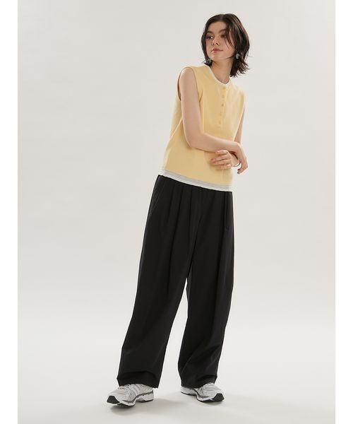 emmi(エミ)の「ワッシャーナイロンタックイージーパンツ【セットアップ対応】(その他パンツ・レディース・ブラック/ミント/ホワイト・1/0)」の15枚目の写真