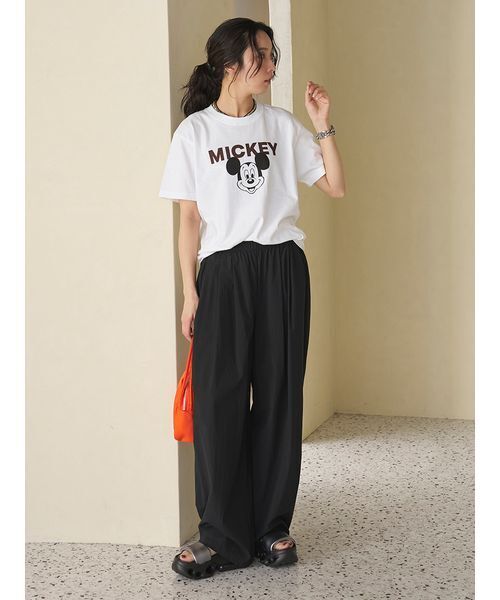 emmi(エミ)の「ワッシャーナイロンタックイージーパンツ【セットアップ対応】(その他パンツ・レディース・ブラック/ミント/ホワイト・1/0)」の20枚目の写真