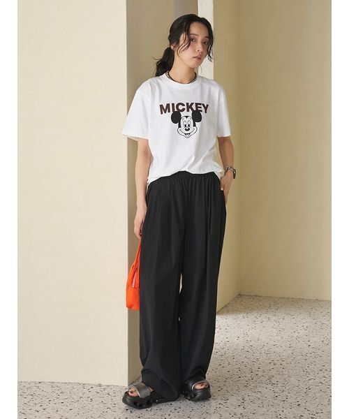emmi(エミ)の「ワッシャーナイロンタックイージーパンツ【セットアップ対応】(その他パンツ・レディース・ブラック/ミント/ホワイト・1/0)」の21枚目の写真