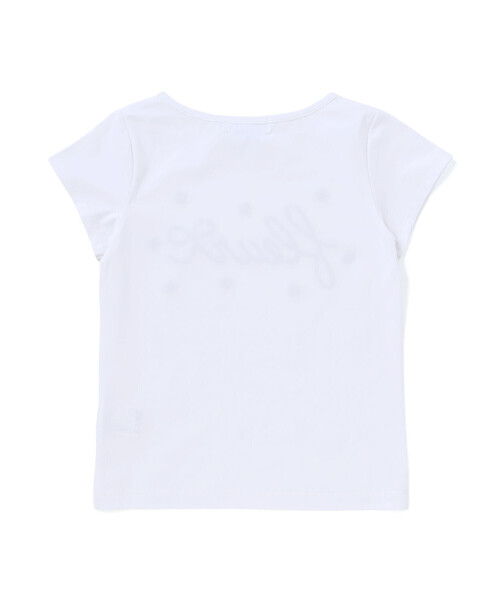 Tartine et Chocolat(タルティーヌエショコラ)の「ベア天竺 ロープ刺しゅうロゴTシャツ(90~140cm)(Tシャツ/カットソー・キッズ・ブルー/ホワイト・130cm/140cm/120cm/110cm)」の13枚目の写真