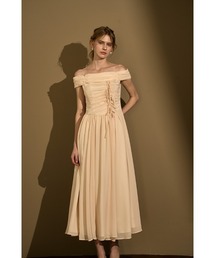 ERADIE（エラディエ）の「Asymmetric Off-Shoulder Drape One Piece  オフショルアシメトリードレープワンピース（ワンピース）」