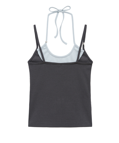 Midnight Move（ミッドナイトムーブ）の「combi top (dark grey)（Tシャツ/カットソー・レディース・その他・FREE）」の3枚目の写真