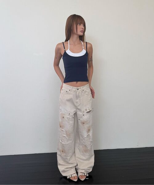 Midnight Move（ミッドナイトムーブ）の「combi top (dark grey)（Tシャツ/カットソー・レディース・その他・FREE）」の9枚目の写真