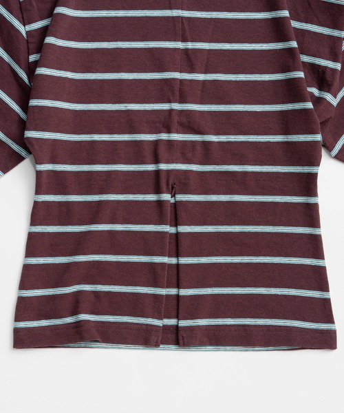 MAISON SPECIAL(メゾンスペシャル)の「Power Shoulder T-Shirt/パワショルTシャツ(Tシャツ/カットソー・レディース・チャコールグレー/ブラウン/ホワイト・FREE)」の15枚目の写真
