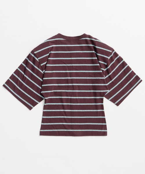 MAISON SPECIAL(メゾンスペシャル)の「Power Shoulder T-Shirt/パワショルTシャツ(Tシャツ/カットソー・レディース・チャコールグレー/ブラウン/ホワイト・FREE)」の17枚目の写真