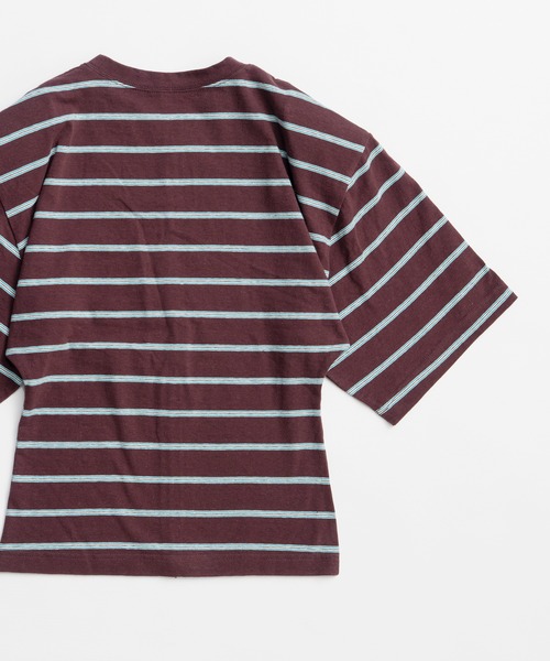 MAISON SPECIAL(メゾンスペシャル)の「Power Shoulder T-Shirt/パワショルTシャツ(Tシャツ/カットソー・レディース・チャコールグレー/ブラウン/ホワイト・FREE)」の18枚目の写真