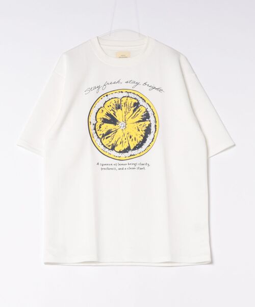 CORISCO(コリスコ)の「接触冷感フルーツ柄TEE(M1)(Tシャツ/カットソー・メンズ・ネイビー/ホワイト系1/ホワイト系2/ブラック・MEDIUM/LARGE/X-LARGE)」の15枚目の写真