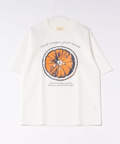 CORISCO(コリスコ)の「接触冷感フルーツ柄TEE(M1)(Tシャツ/カットソー・メンズ・ネイビー/ホワイト系1/ホワイト系2/ブラック・MEDIUM/LARGE/X-LARGE)」の12枚目の写真