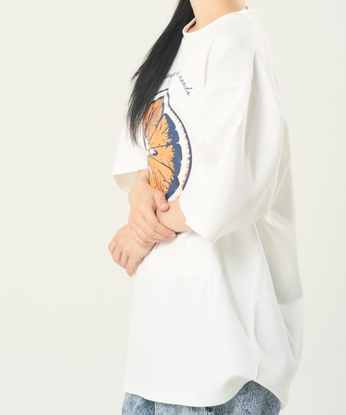 CORISCO(コリスコ)の「接触冷感フルーツ柄TEE(M1)(Tシャツ/カットソー・メンズ・ネイビー/ホワイト系1/ホワイト系2/ブラック・MEDIUM/LARGE/X-LARGE)」の10枚目の写真