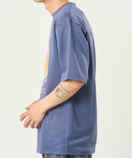 CORISCO(コリスコ)の「接触冷感フルーツ柄TEE(M1)(Tシャツ/カットソー・メンズ・ネイビー/ホワイト系1/ホワイト系2/ブラック・MEDIUM/LARGE/X-LARGE)」の7枚目の写真