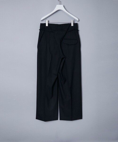 ETHOSENS(エトセンス)の「Pin tuck slacks(その他パンツ・メンズ・ブラック・1)」の2枚目の写真