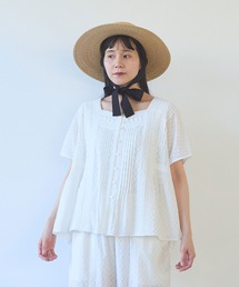 △Flower JQ×lace blouse