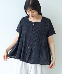 yuni | △Flower JQ×lace blouse(シャツ/ブラウス)