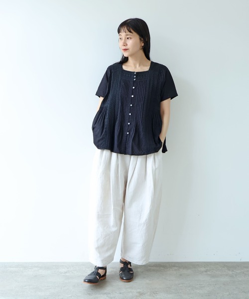 yuni(ユニ )の「△Flower JQ×lace blouse(シャツ/ブラウス・レディース・ホワイト/ブラック・FREE)」の19枚目の写真
