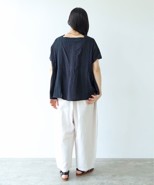 yuni(ユニ )の「△Flower JQ×lace blouse(シャツ/ブラウス・レディース・ホワイト/ブラック・FREE)」の21枚目の写真