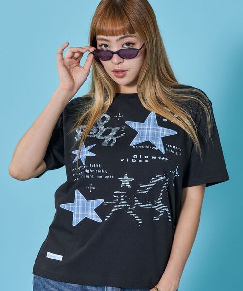 SEQUENZ(シークエンズ)の「※WEB限定 / ワッペン×チェック / モチーフデザイン半袖Tシャツ / sqnz motif applique tee(Tシャツ/カットソー・レディース・ホワイト/ブラック/ミント/レモンイエロー・SMALL/MEDIUM)」の22枚目の写真