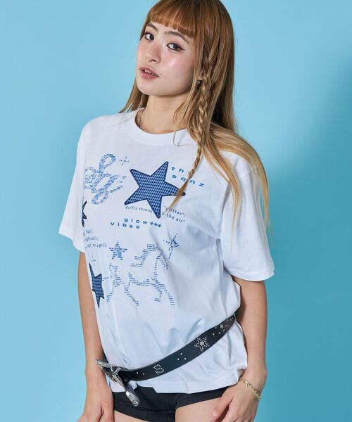 SEQUENZ(シークエンズ)の「※WEB限定 / ワッペン×チェック / モチーフデザイン半袖Tシャツ / sqnz motif applique tee(Tシャツ/カットソー・レディース・ホワイト/ブラック/ミント/レモンイエロー・SMALL/MEDIUM)」の5枚目の写真