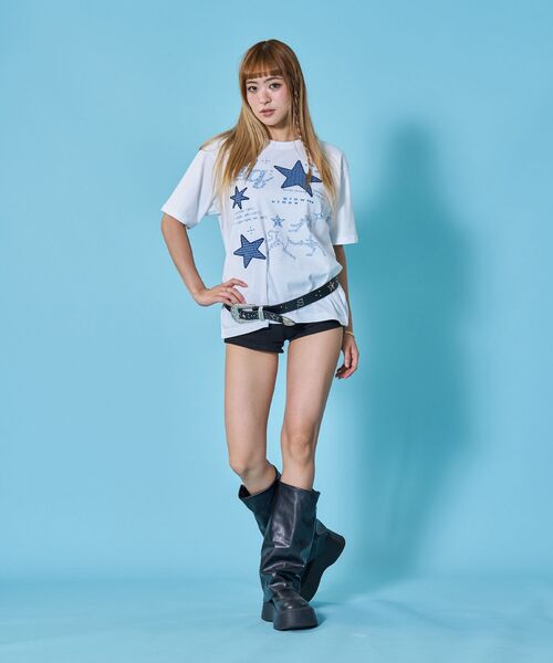 SEQUENZ(シークエンズ)の「※WEB限定 / ワッペン×チェック / モチーフデザイン半袖Tシャツ / sqnz motif applique tee(Tシャツ/カットソー・レディース・ホワイト/ブラック/ミント/レモンイエロー・SMALL/MEDIUM)」の8枚目の写真