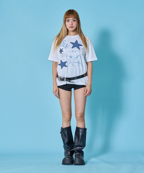 SEQUENZ(シークエンズ)の「※WEB限定 / ワッペン×チェック / モチーフデザイン半袖Tシャツ / sqnz motif applique tee(Tシャツ/カットソー・レディース・ホワイト/ブラック/ミント/レモンイエロー・SMALL/MEDIUM)」の9枚目の写真
