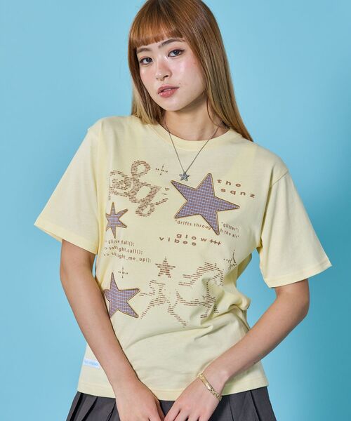 SEQUENZ(シークエンズ)の「※WEB限定 / ワッペン×チェック / モチーフデザイン半袖Tシャツ / sqnz motif applique tee(Tシャツ/カットソー・レディース・ホワイト/ブラック/ミント/レモンイエロー・SMALL/MEDIUM)」の12枚目の写真